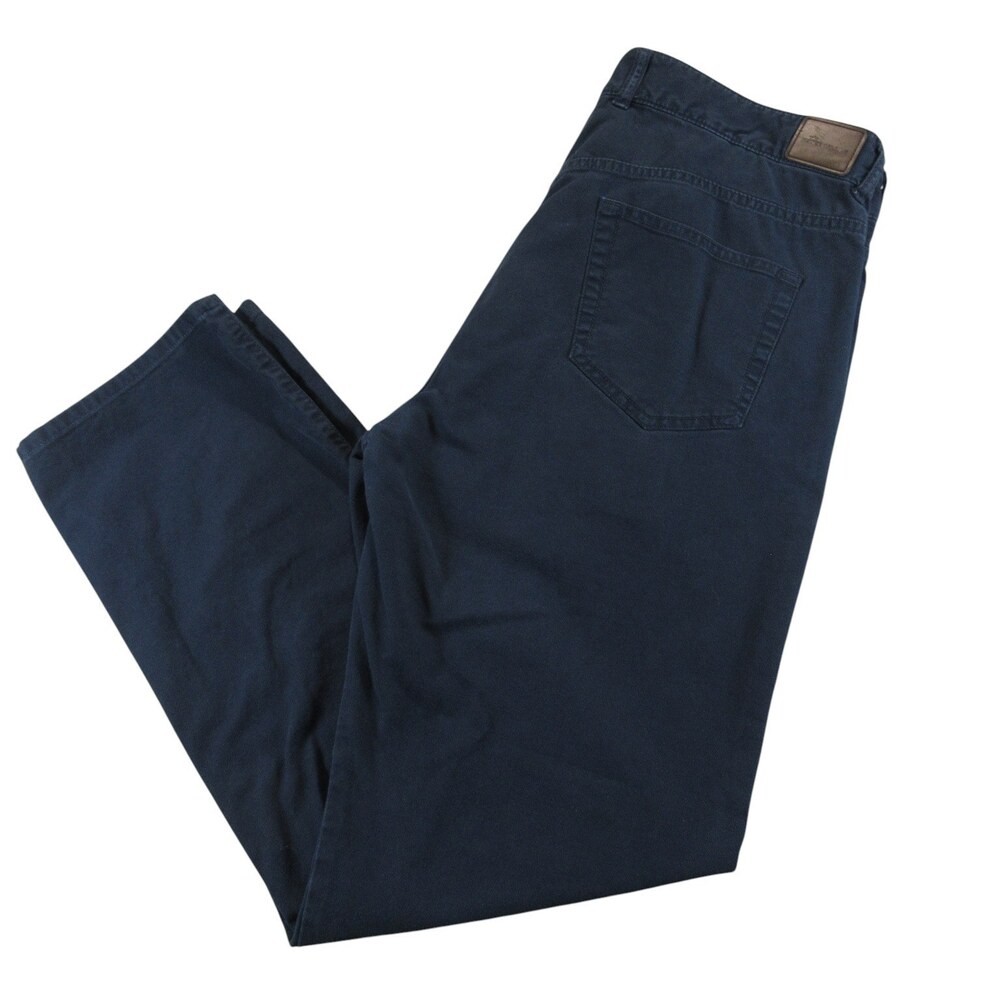 Peter Millar Mens Chino Pants Crown Vintage 38 x 32 Navy Blue Stretch Cotton
